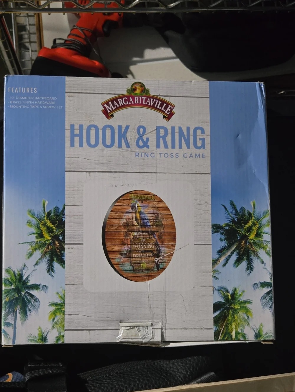 Margaritaville Blue Hook & Ring Wall Toss Game